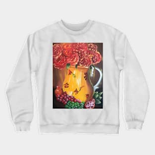 Vase of Roses Crewneck Sweatshirt